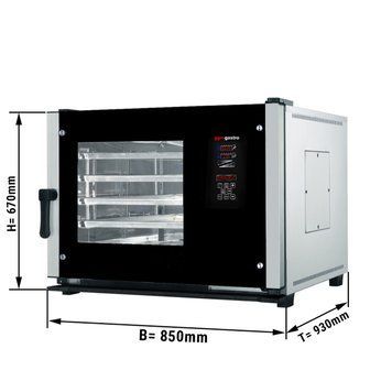 Пароконвектомат кондитерський 4x EN 400 x 600 (LED) GGM Gastro BB446 фото
