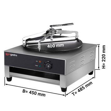 Апарат для млинців - 1 пост - &Oslash; 40 cm GGM Gastro CGJ40-1#CTVML4 фото