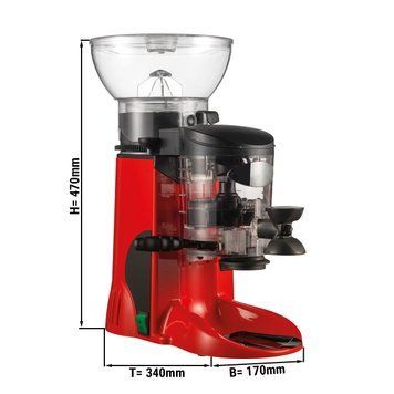 Кофемолка - объем воронки: 1 кг / цвет: красный GGM Gastro MC2-RED фото