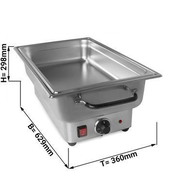 Підігрівач їжі / електричний - 100mm GGM Gastro CDH230 фото