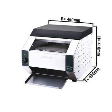 Конвеєрний тостер - макс.120 кг - 3,85 кВт GGM Gastro DUTK464 фото