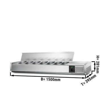 Настольная холодильная витрина PREMIUM 1,5 m x 0,4 m - для 6x 1/3 GN GGM Gastro AGG154END фото