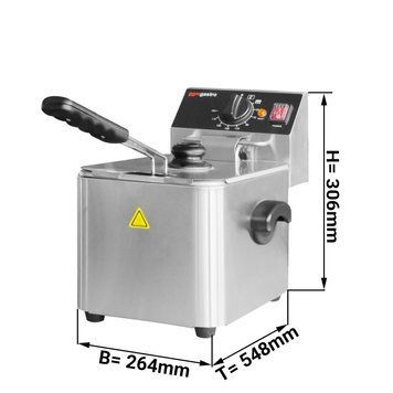 Фритюрниця електрична 4 літри GGM Gastro EFH4 фото