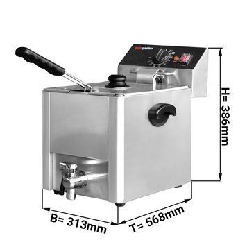 Фритюрниця 8 літрів GGM Gastro EFH8 фото