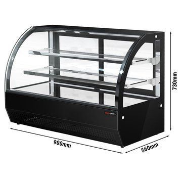 Холодильна настільна вітрина - 140 л GGM Gastro TKVH900R фото