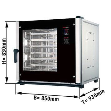 Пароконвектомат кондитерський 6x EN 400 x 600 GGM Gastro BB646 фото