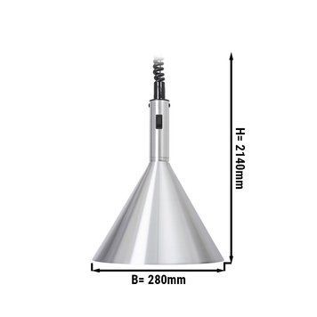 Підігрівач їжі / Лампа підігрівальна - &Oslash; 280 mm - aluminium GGM Gastro WLRL280-A фото