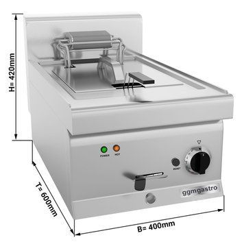Фритюрниця електрична - 11,5 Л (9 kW GGM Gastro EFK46-EN фото