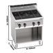 Плита інфочервона - 4 конфорки (12,8 kW) GGM Gastro