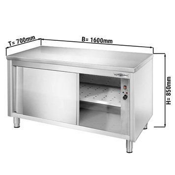 Тепловий стіл PREMIUM - 1,6 m GGM Gastro WSI167 фото