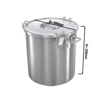 Термоконтейнер з кришкою - &Oslash; 24 cm GGM Gastro SBRDB24 фото