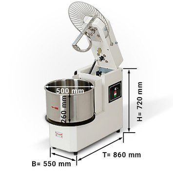 Тістоміс 53 літри / 44 kg - 400 В GGM Gastro TMP53KR-N фото