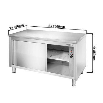 Стол тепловой PREMIUM 2,0 м GGM Gastro WSSA206 фото