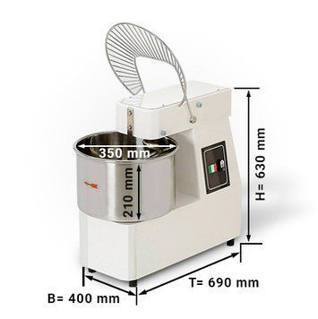 Тістоміс 22 літри / 18 kg - 400 В GGM Gastro TMP22-N фото
