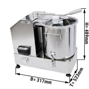 Куттер для овочівr - max. 12 Л GGM Gastro CUH12N фото