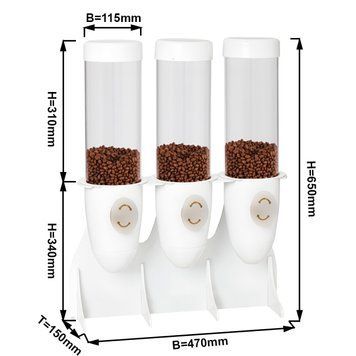 Диспенсер для мюслів - тройний GGM Gastro MSPG3W фото
