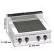 Плита електрична з квадратними конфорками (12 kW) GGM Gastro