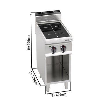 Плита індукційна - 2 конфорки (7 kW) GGM Gastro EDB479P-N фото