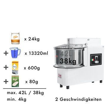 Тістоміс 42 л-38 kg /2 швидкості - 400 B GGM Gastro TMP42-KA-N фото
