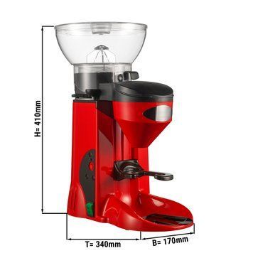 Кофемолка - объем воронки: 1 кг / цвет: красный GGM Gastro MC1-RED фото