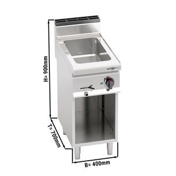 Водяная баня 1x GN1/1 (электрическая / мощность: 1,2 кВт) GGM Gastro EBB479C фото