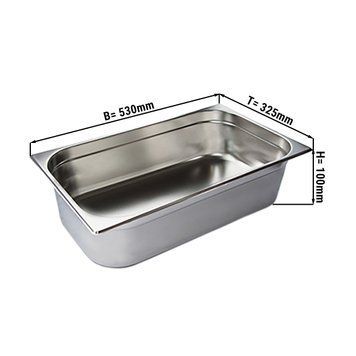 Гастроємність GN 1/1 - глибина: 100 мм GGM Gastro GBY11100 фото