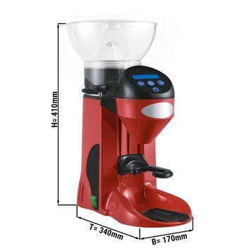 Кофемолка, красная - 1кг - 275 Вт GGM Gastro MC1T-RED фото